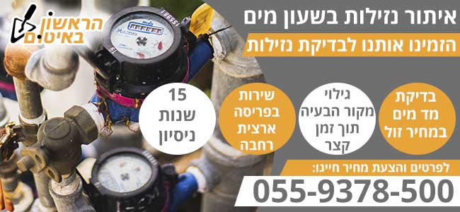 נזילה בשעון מים